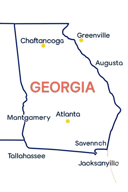 Georgia Location Map