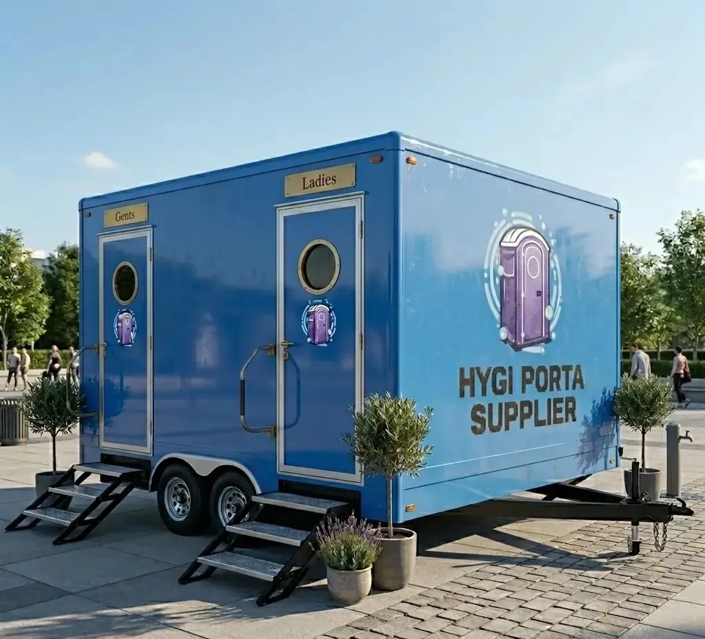 porta potty trailer in USA